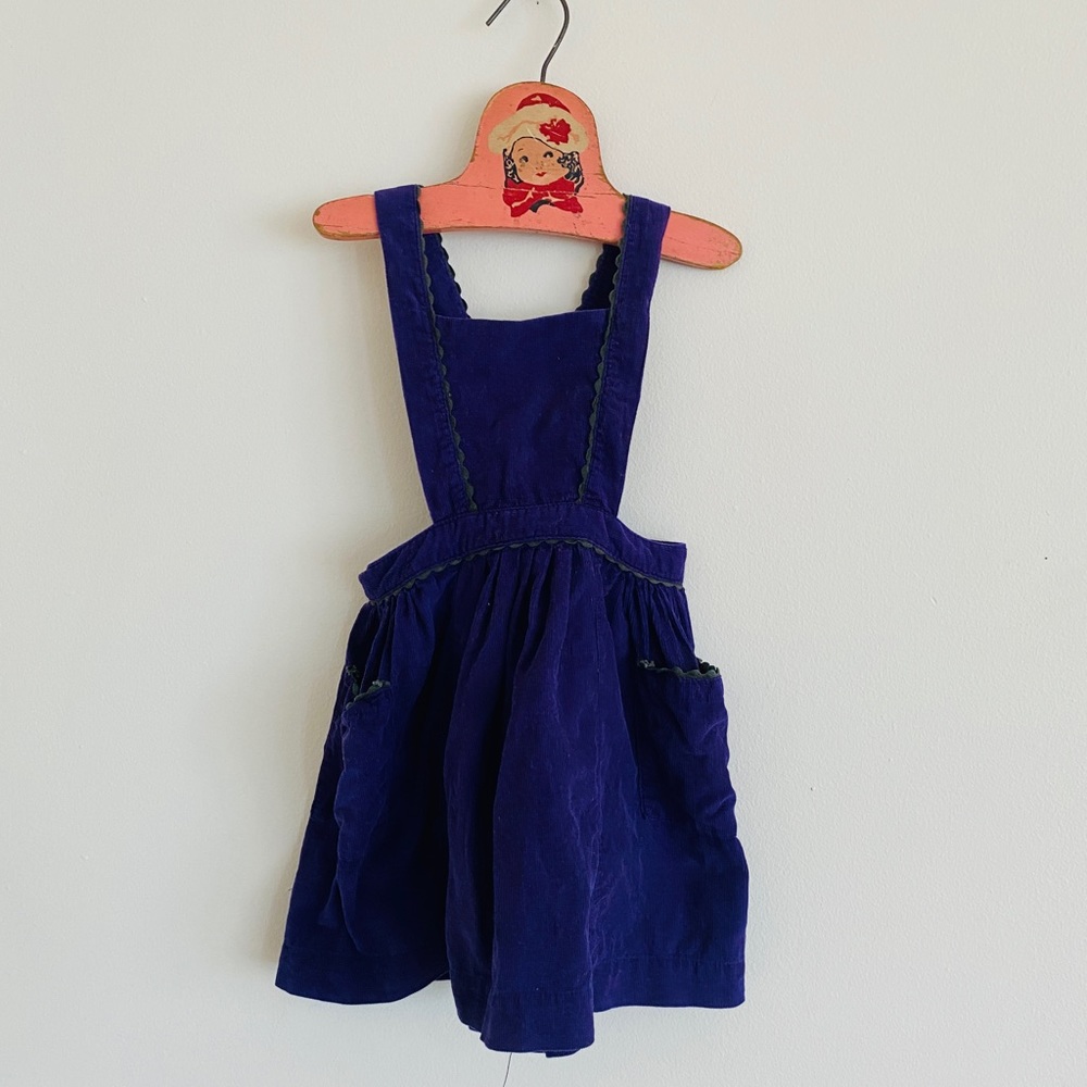 CARAMEL corduroy suspender skirt /pinafore dress 3T
